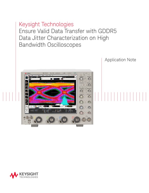 GDDR5 Data Jitter Measurement on 4 Channel Oscilloscope PDF Asset Page